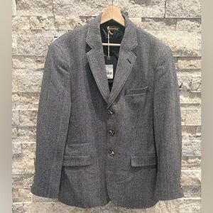 Brand new Manswier Charcoal Herringbone Blazer size L